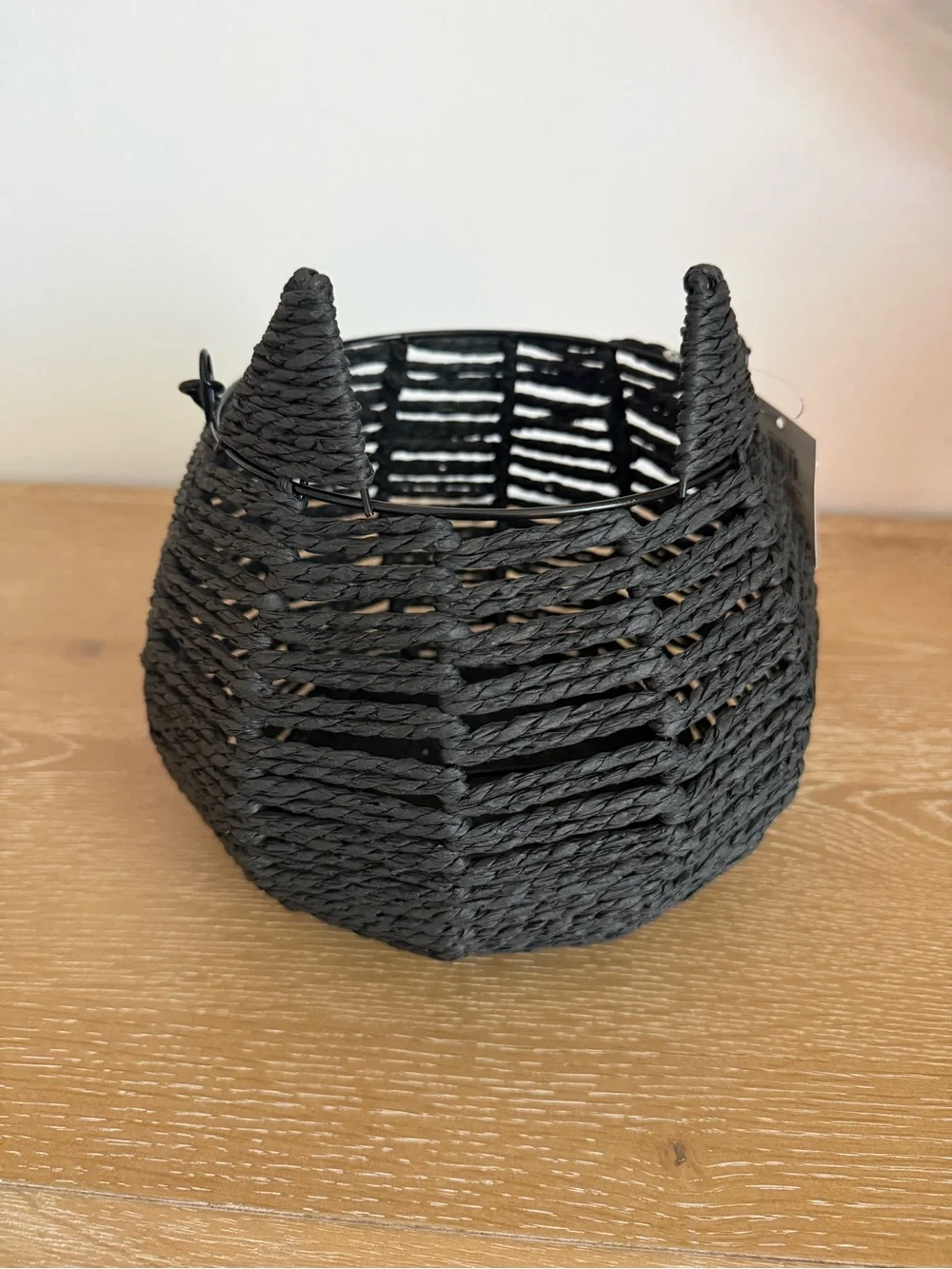 NEW 2026 Target Bullseye Playground Black Cat Halloween Woven Storage Basket